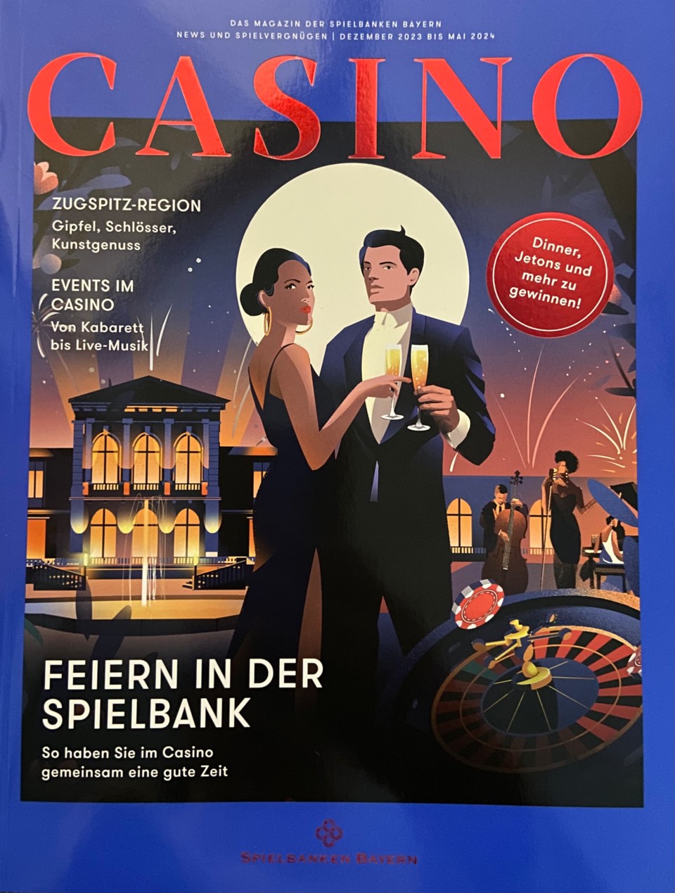 Das CASINO Magazin informiet zwei Mal im Jahr über Neues aus der Welt der Bayerischen Spielbanken.